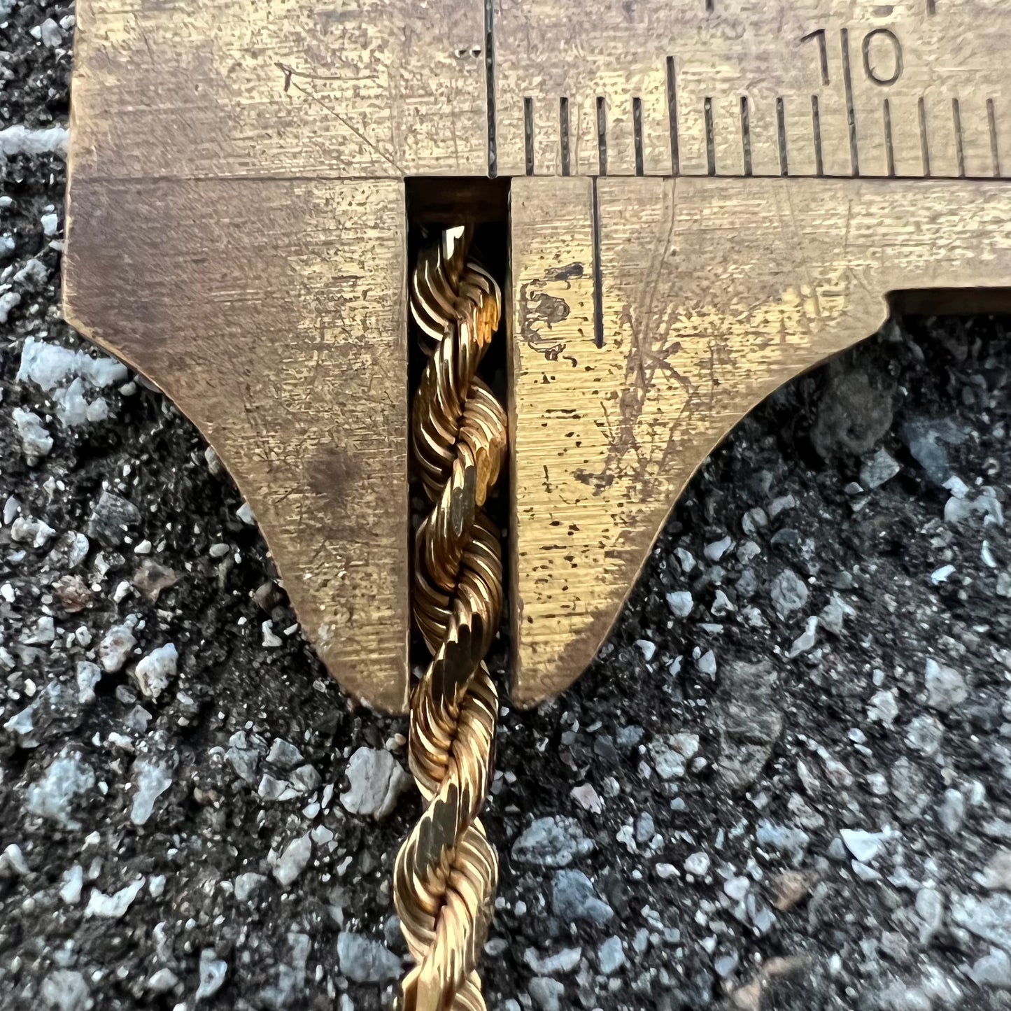 Vintage 14k Silk Rope Chain Necklace (20”)