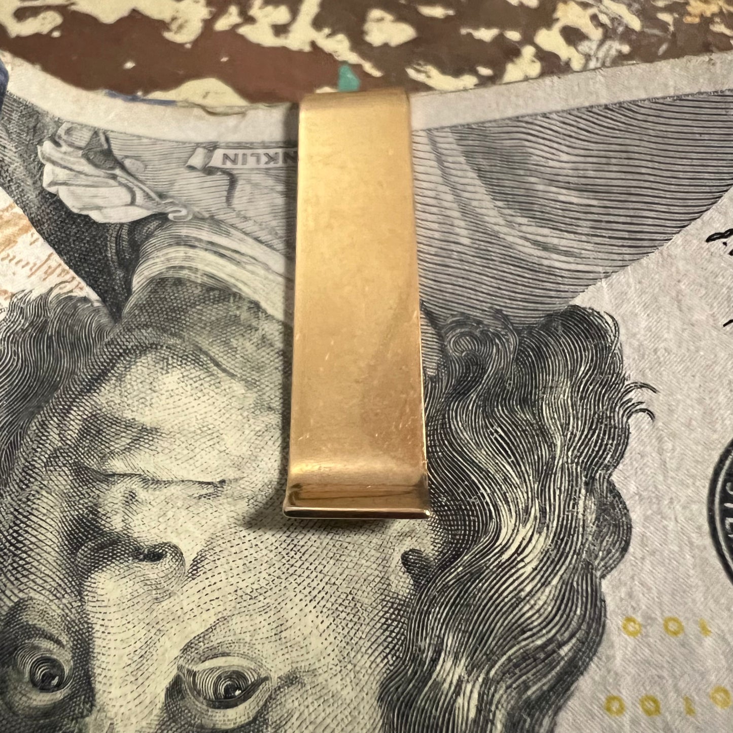 Art Deco Tiffany & Co. Solid 14k/Natural Diamond Money Clip/Tie Bar Combo