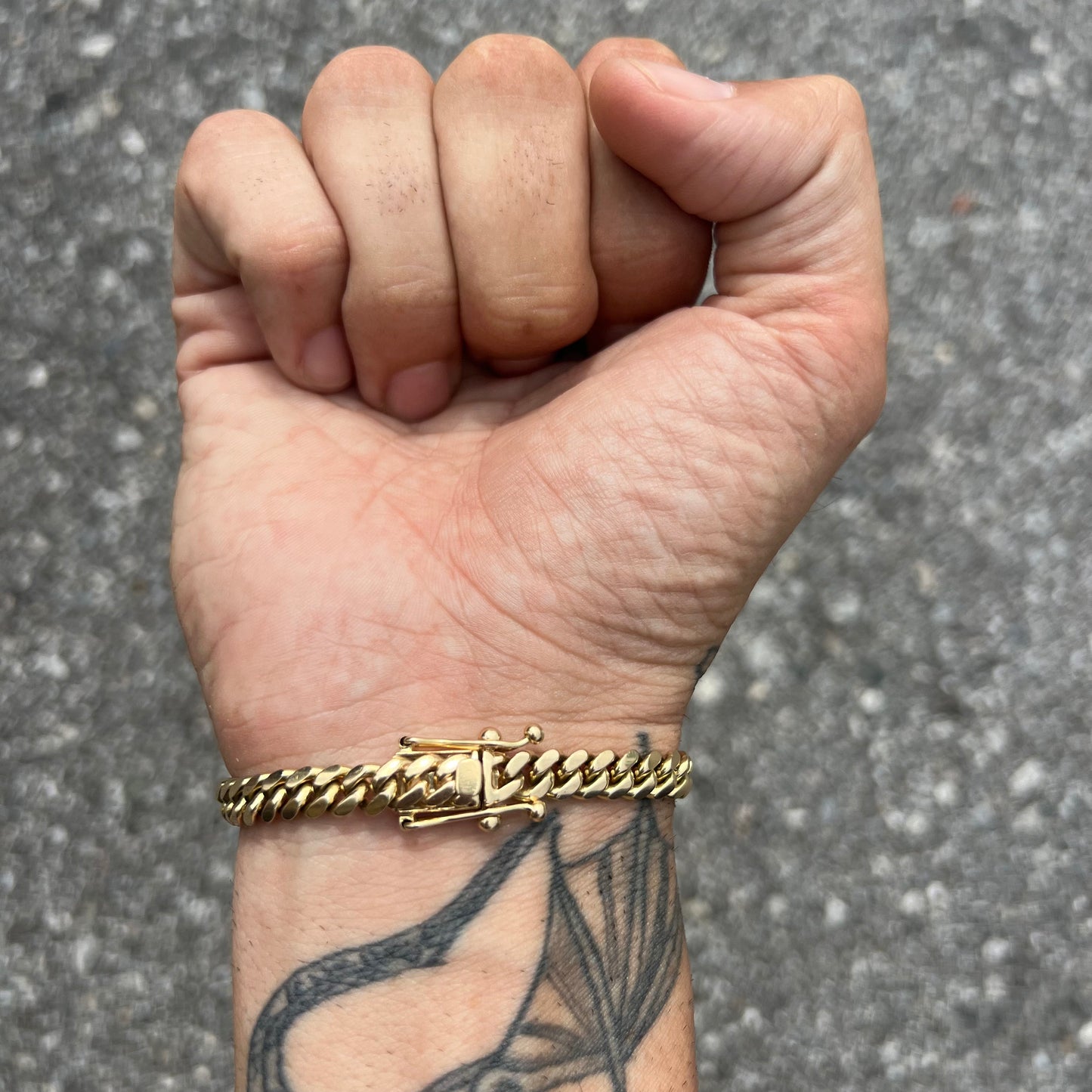 Vintage Solid 14k Miami Cuban Link Bracelet