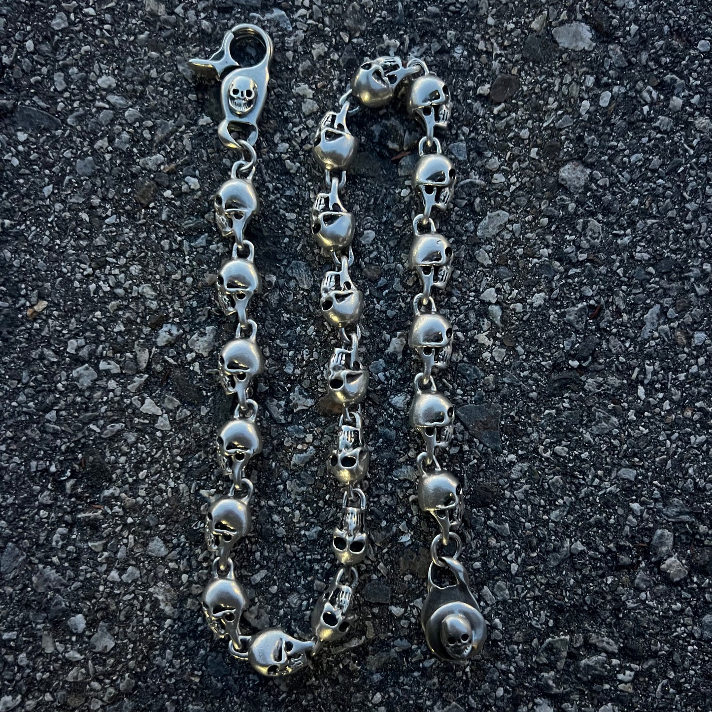 Custom Super Heavyweight Sterling/.925 Skull Necklace