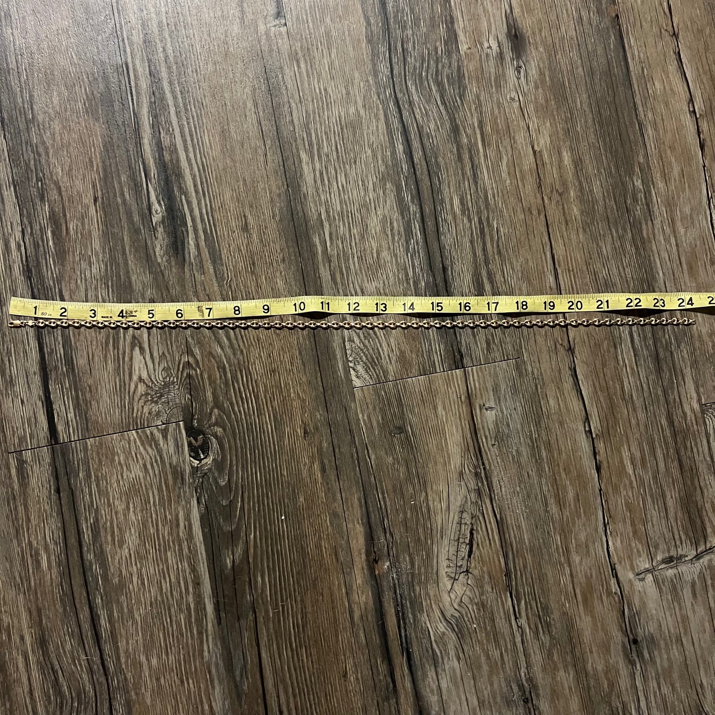 1980’s 14k Italian Puffed Gucci Link Necklace (24”)