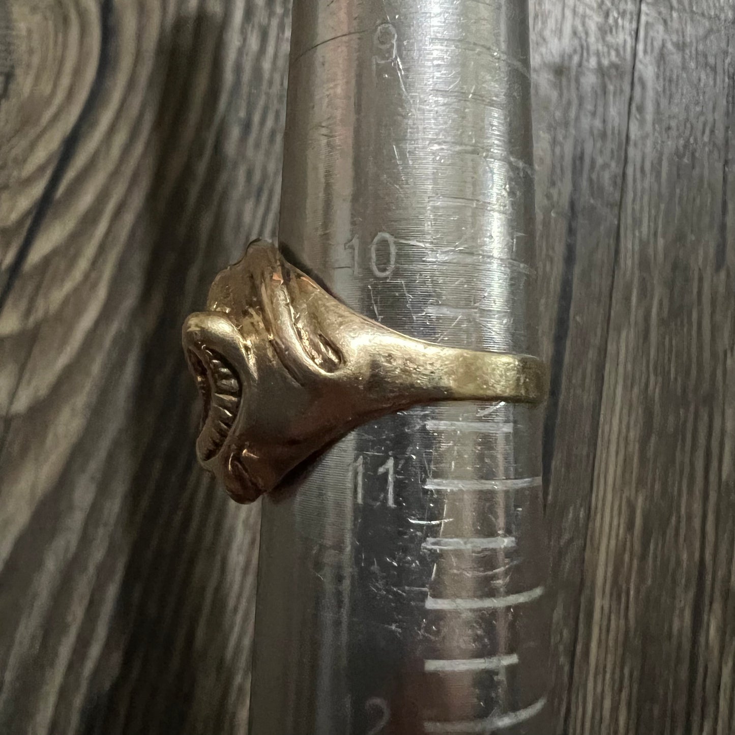 Pre-WW2 14k Prosthetic Eye Ring