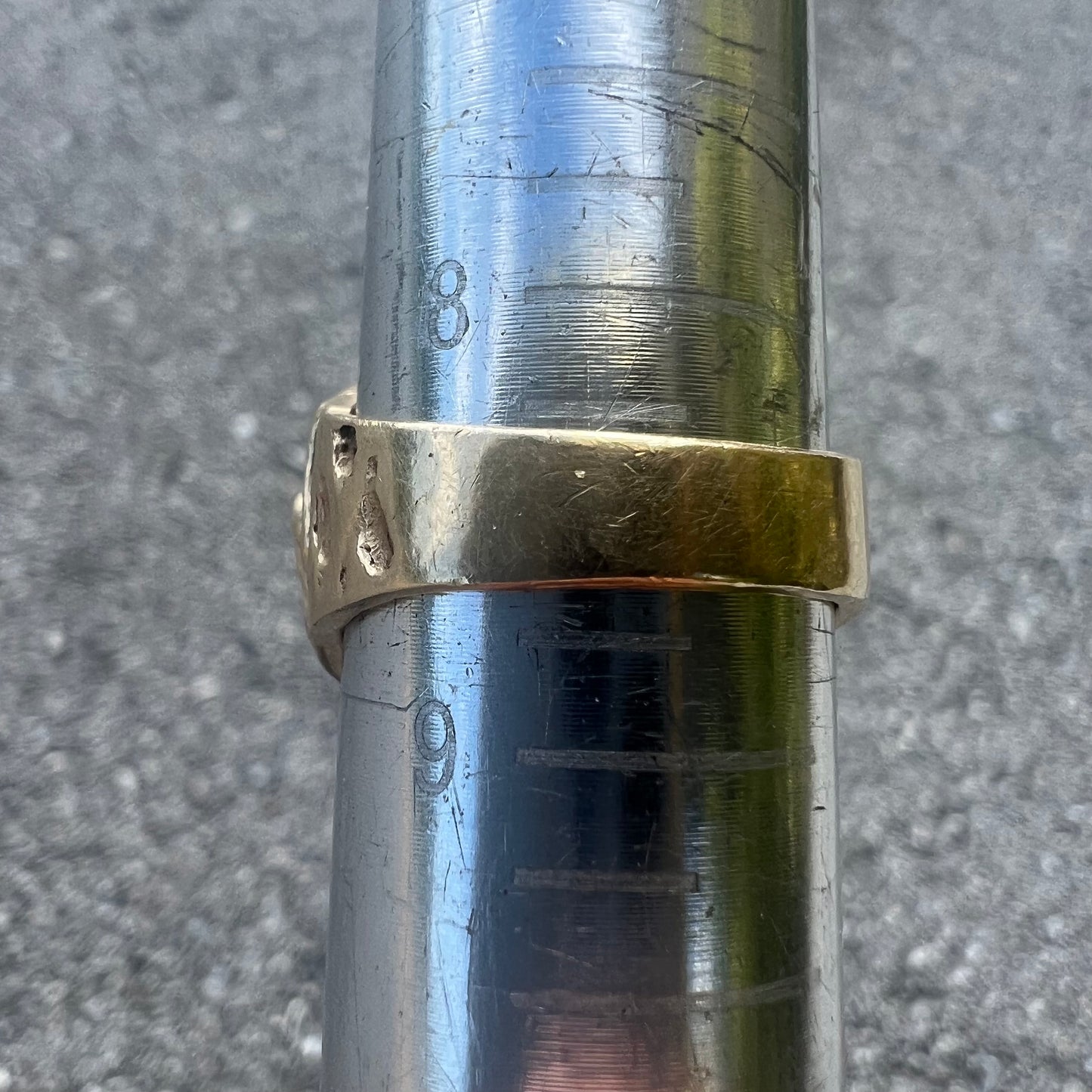 Vintage Custom 14k Spinning Roulette Nugget Ring