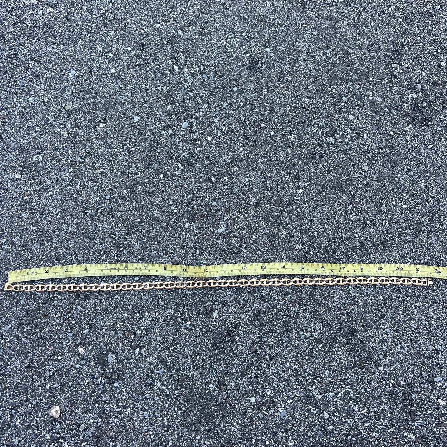 1980’s Solid 14k Heavyweight Italian Mariner Link Chain Necklace (21.25”)