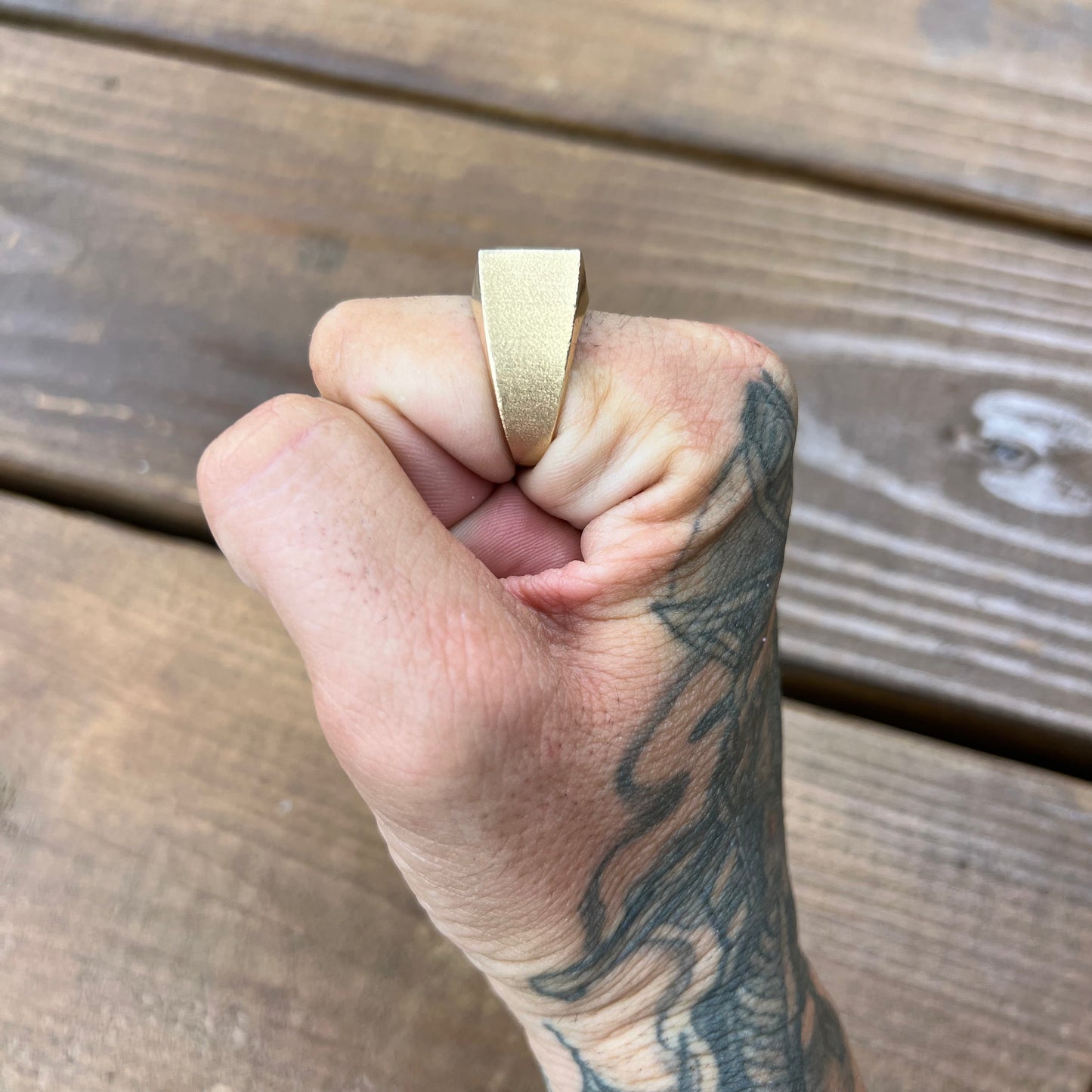 1980’s 14k Mosaic Opal Signet Ring
