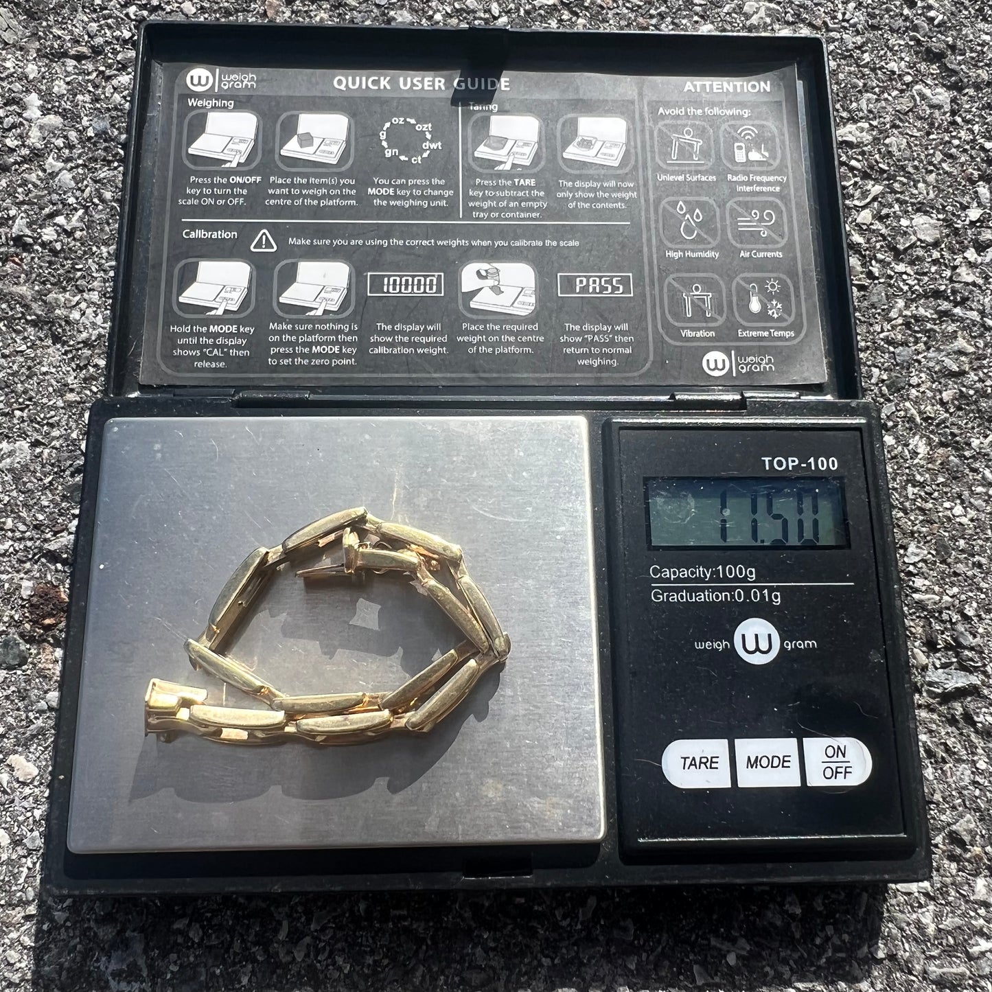 Vintage 14k Italian Triple Tier Bracelet