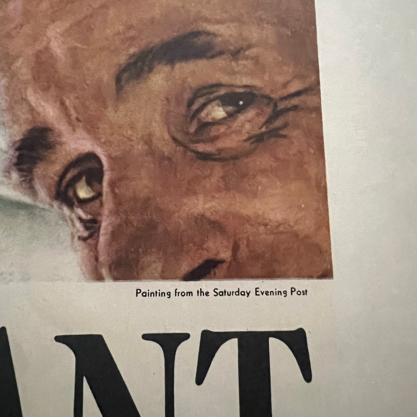 1943 WW2 Norman Rockwell “Freedom From Want” Propaganda Poster