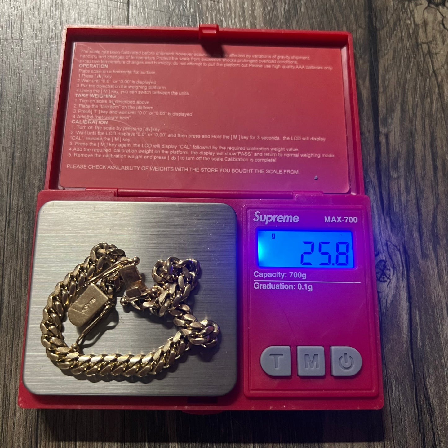 Vintage Solid 14k Miami Cuban Link Bracelet