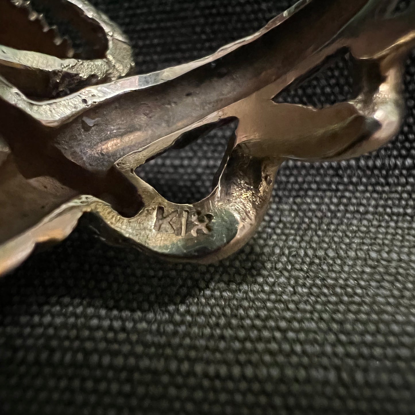 18k Enamel Etruscan Revival Cobra Ring
