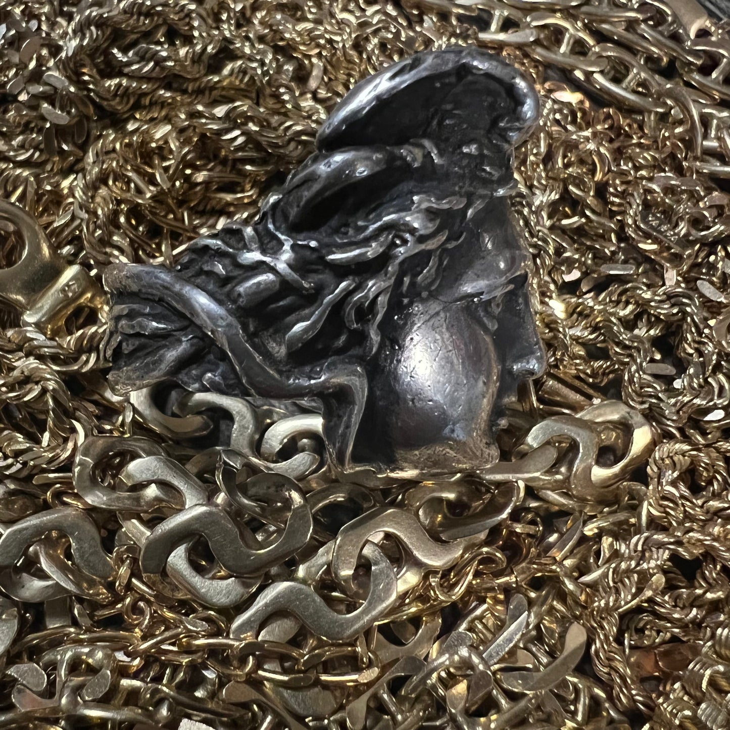 Vintage Sterling/.925 Medusa Ring