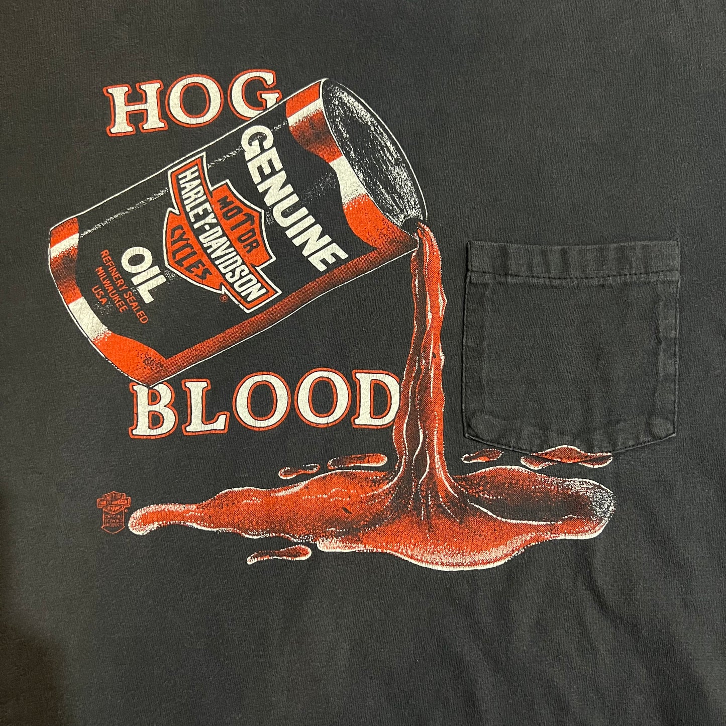 1980’s Harley-Davidson Hog Blood Shirt