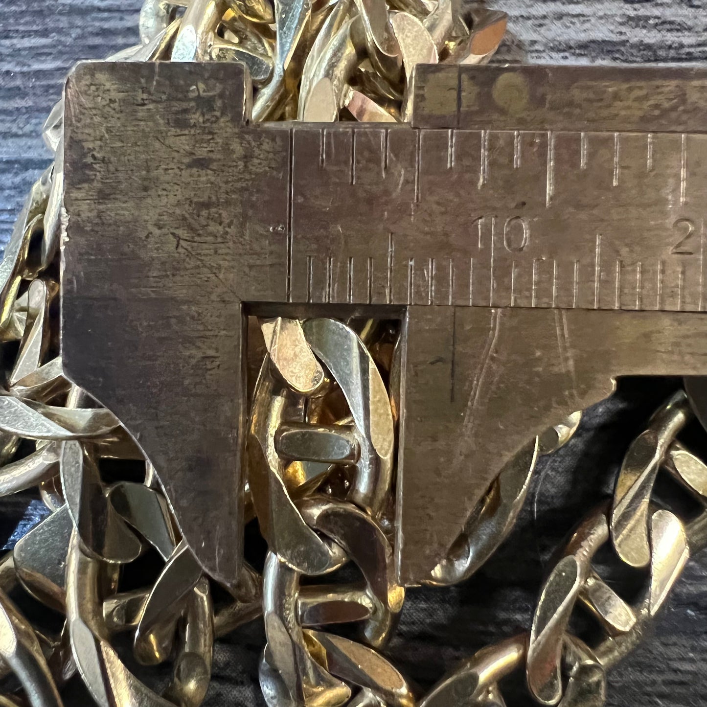 1990’s Solid 14k Heavyweight Mariner Link Necklace