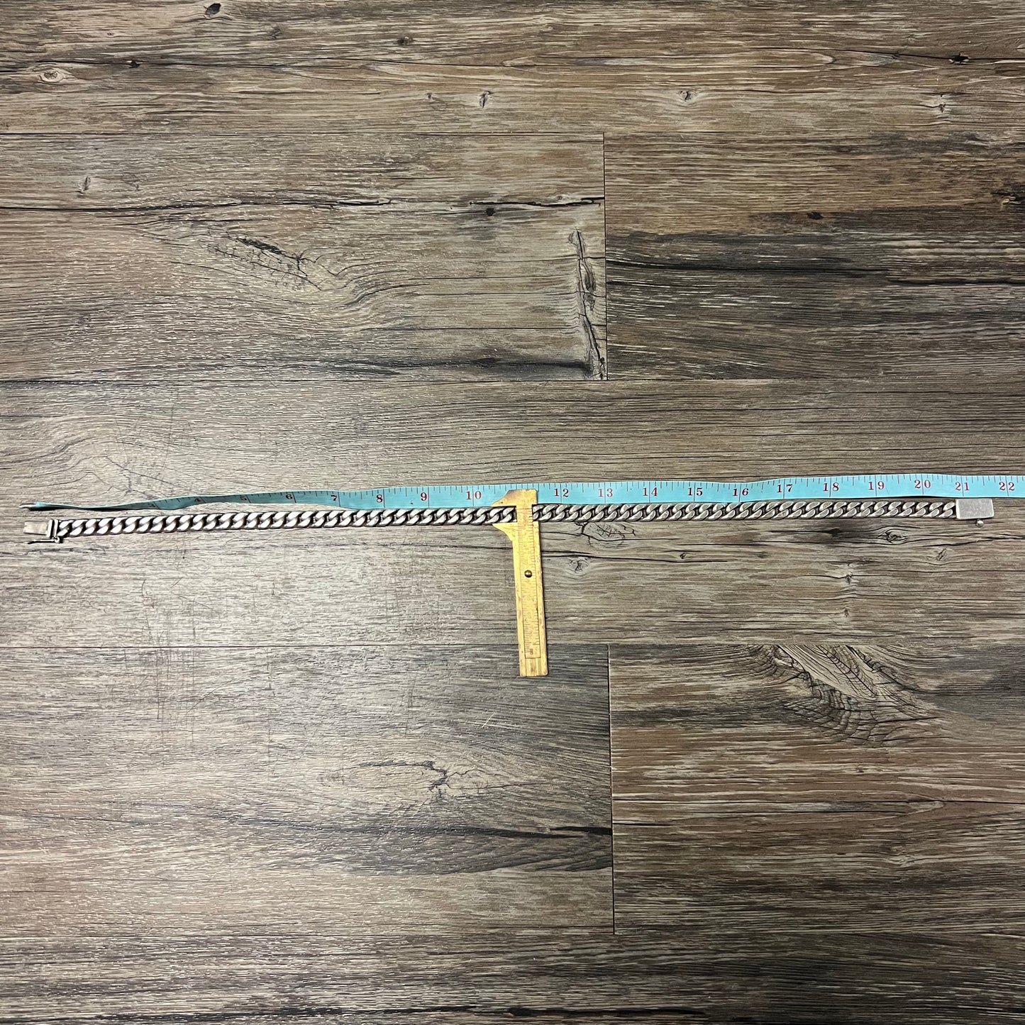 Vintage Sterling/.925 Taxco Miami Cuban Link Necklace