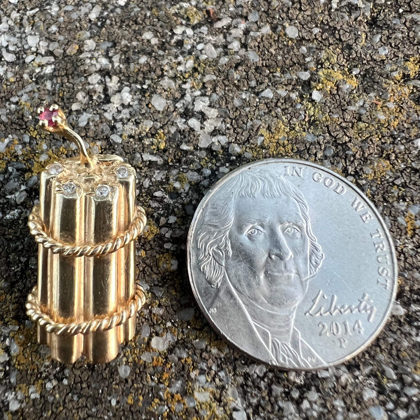 1979 14k Dynamite Pendant
