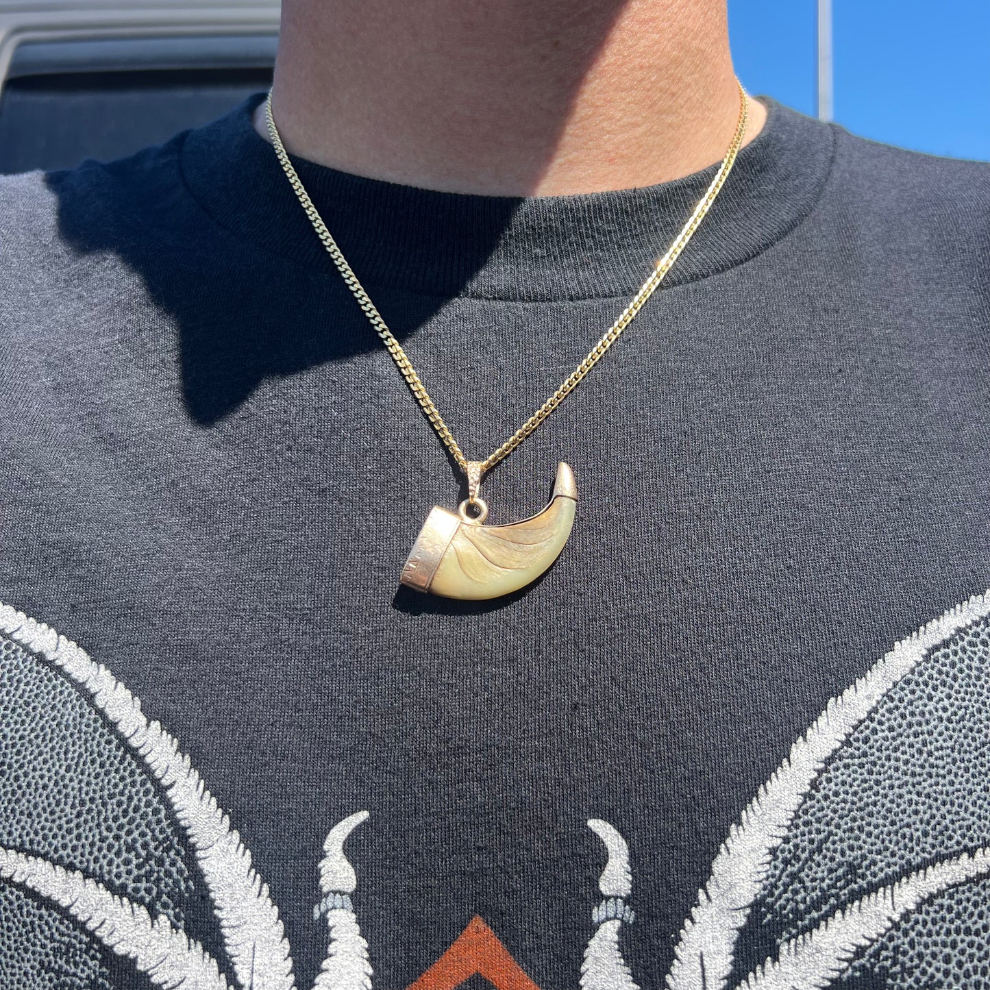 1800’s 14k Tiger Claw Pendant