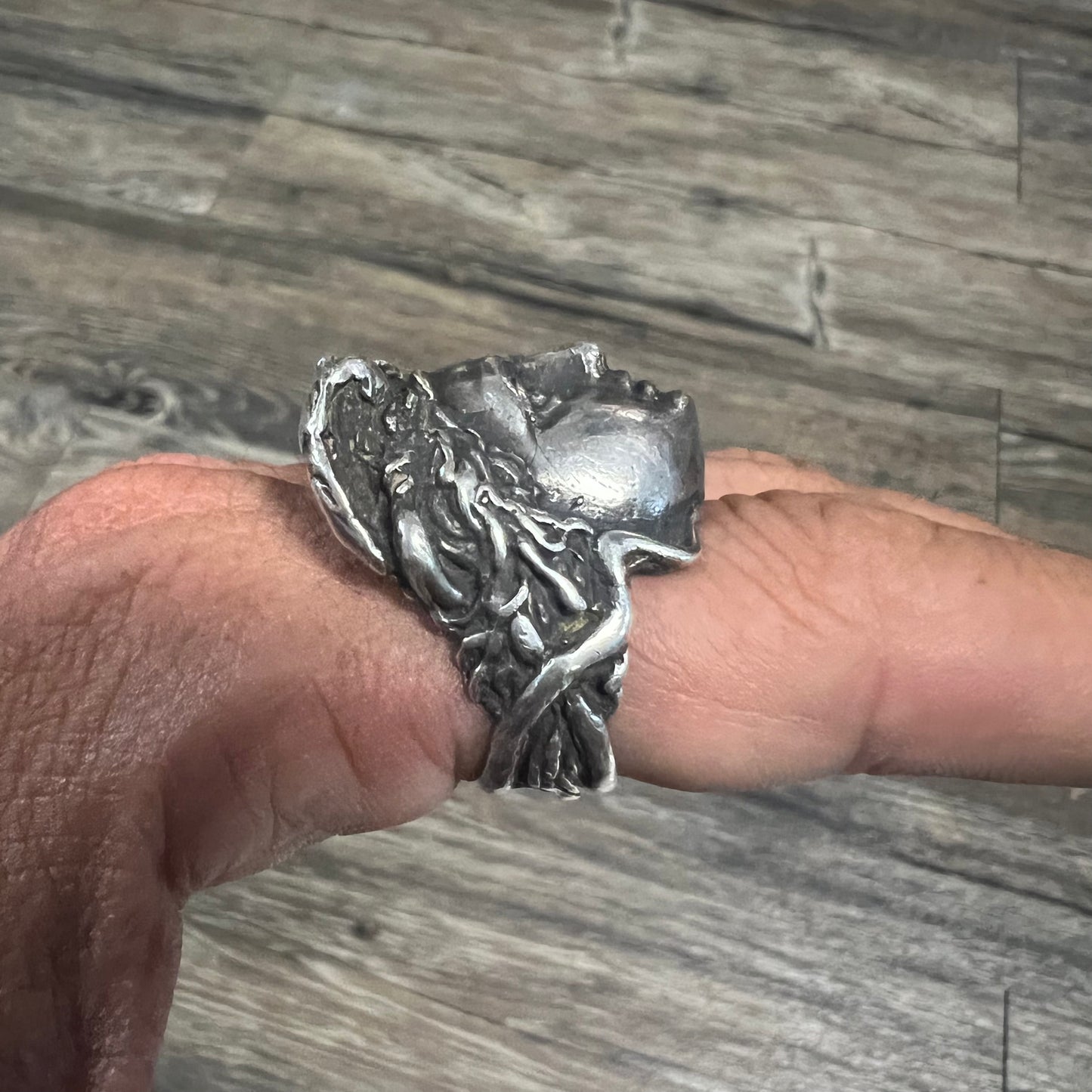 Vintage Sterling/.925 Medusa Ring