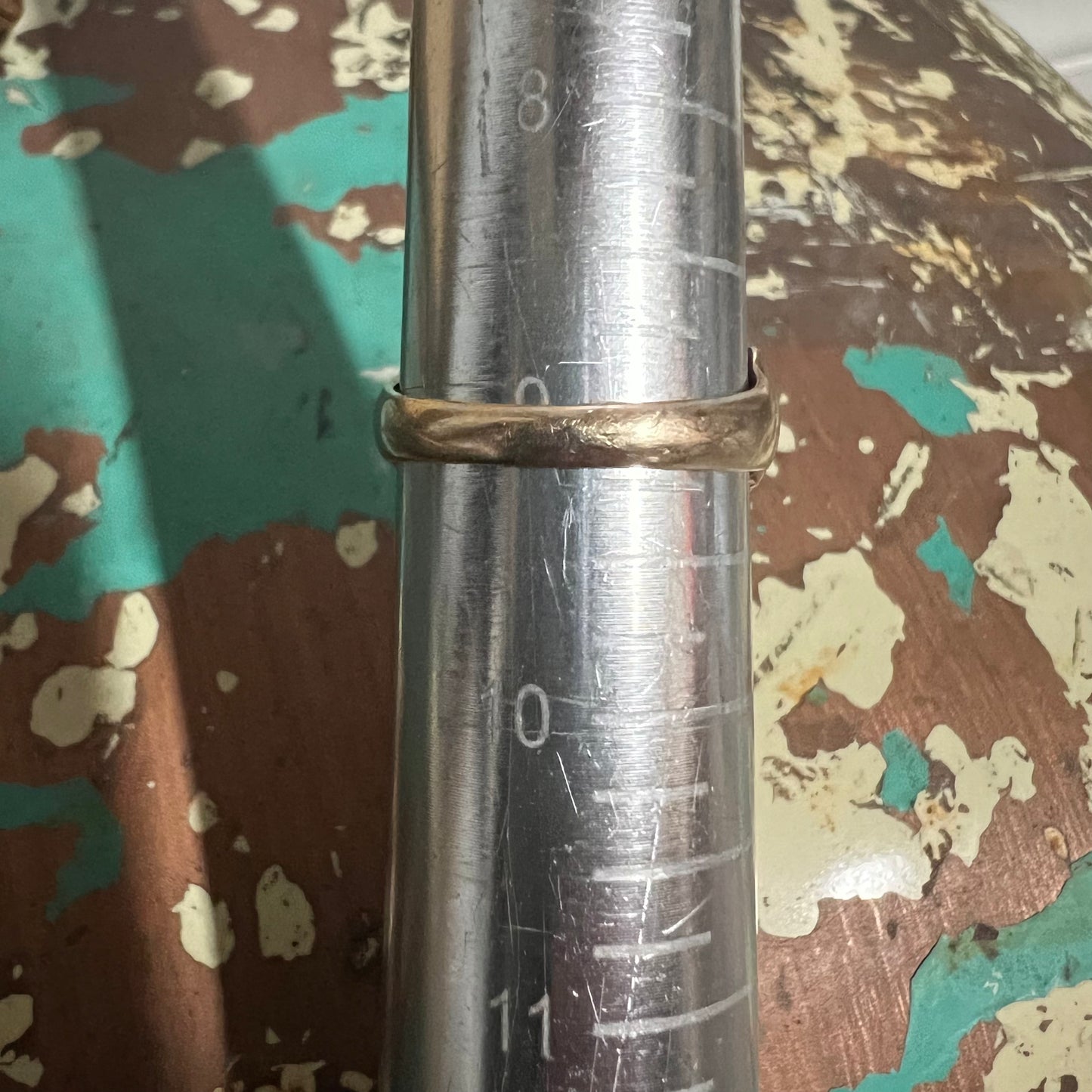 Art Deco 10k Natural Turquoise Signet Ring