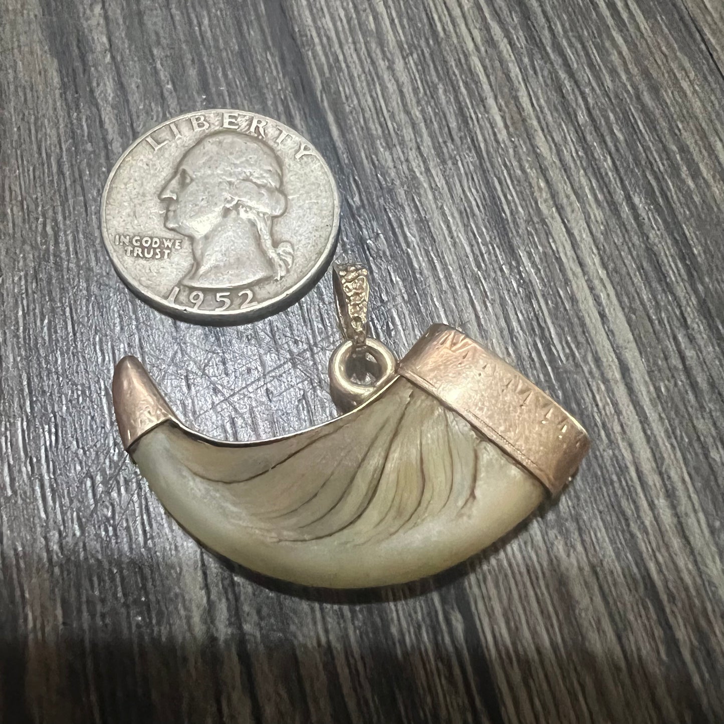 1800’s 14k Tiger Claw Pendant