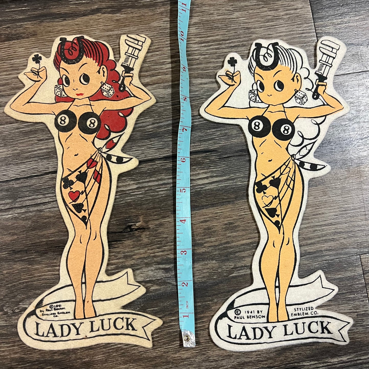 1940’s “Lady Luck” Felt Patches