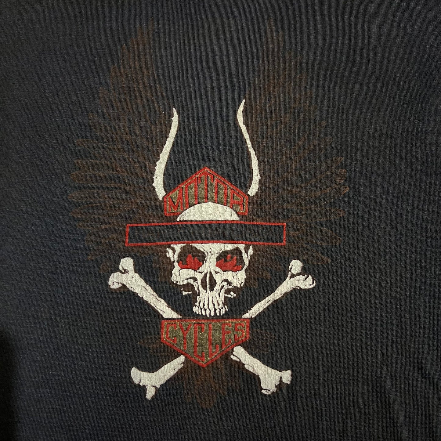 Early 80’s Harley Davidson Skull And Crossbones Shield Shirt