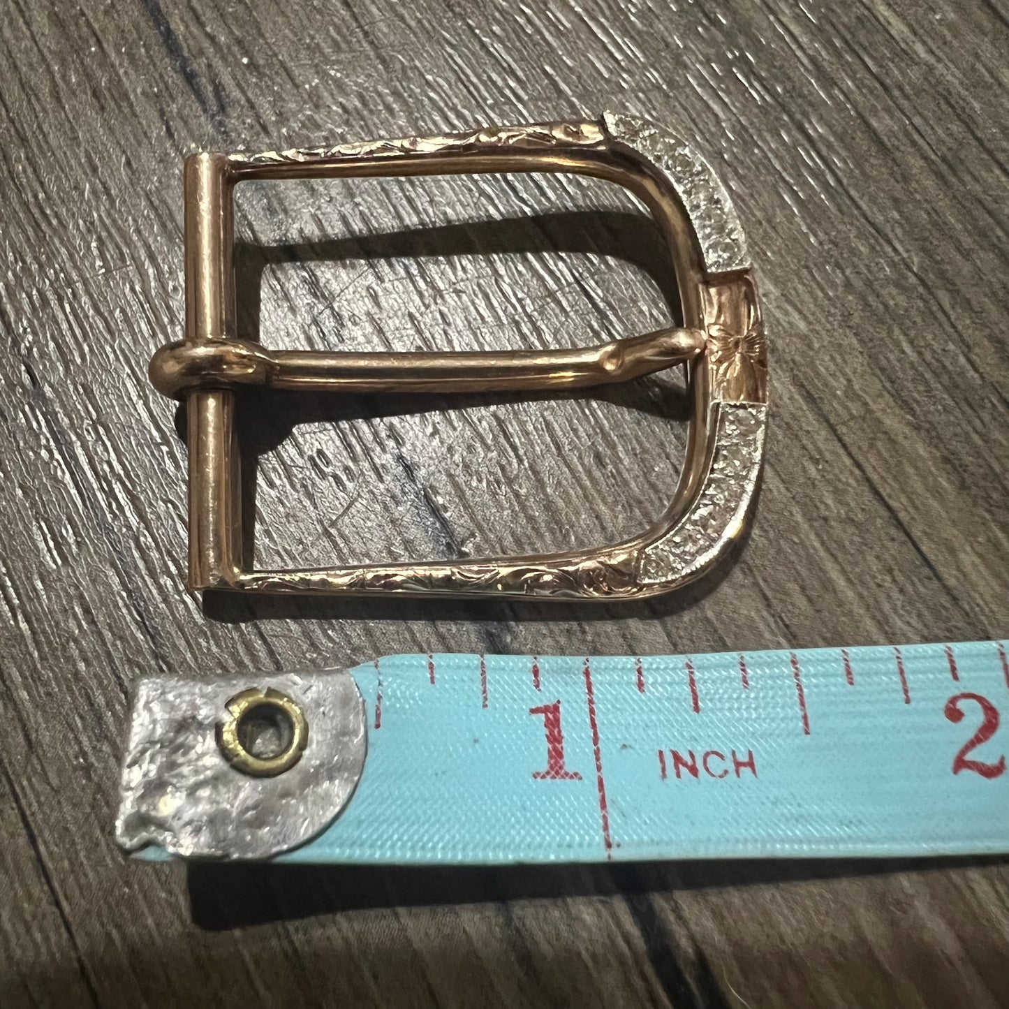 Early 1900’s Kohn Co. 10k Diamond Encrusted Belt Buckle