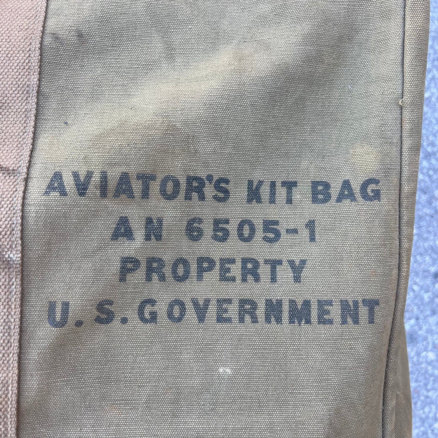 WW2 Era AN 6505-1 Aviator Kit Bag