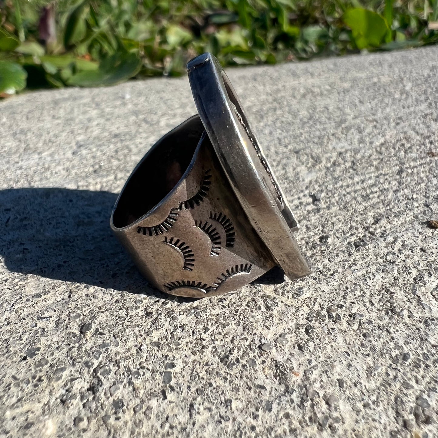 1920’s Sterling Silver Old Pawn Horseshoe Ring