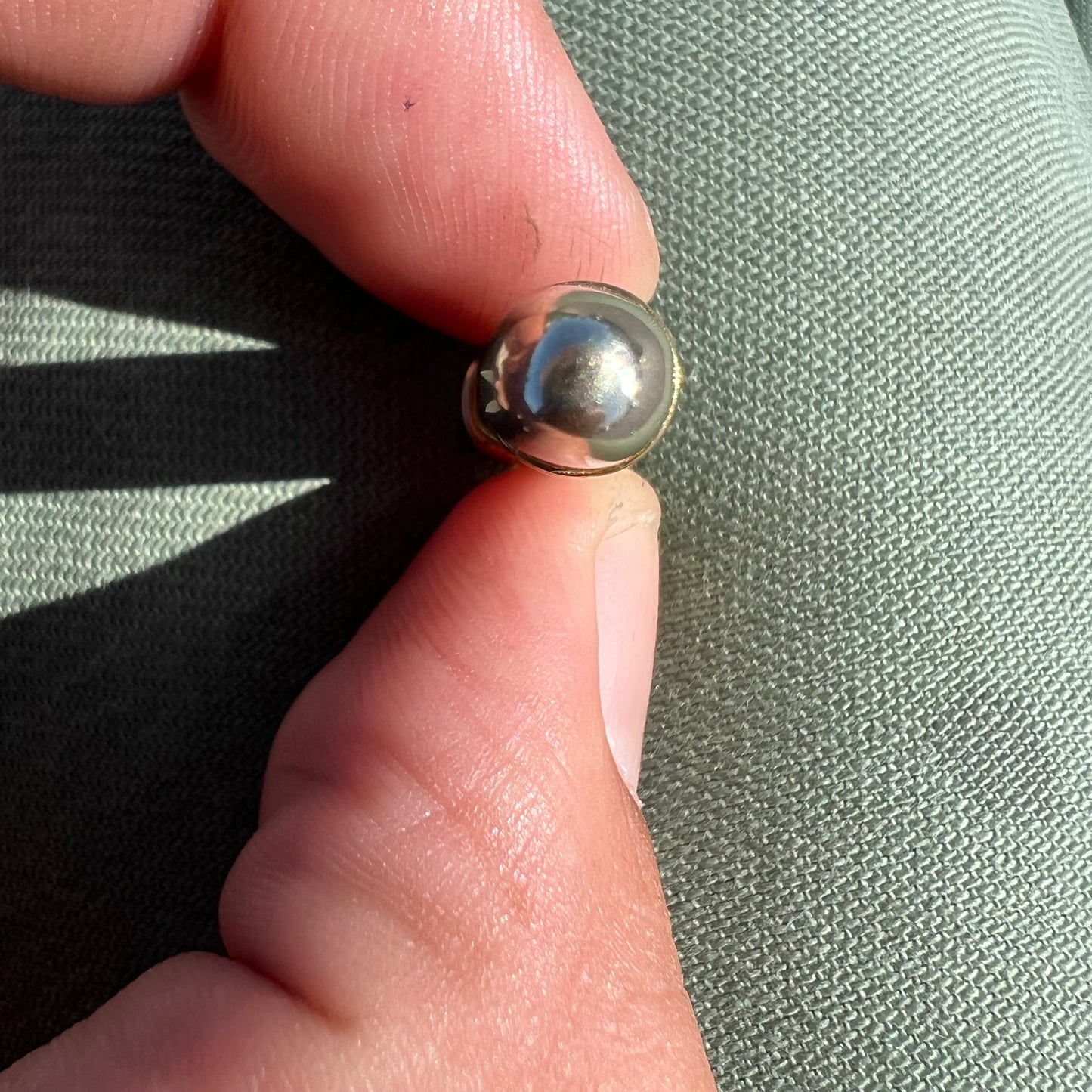 Vintage 14k (Two-Tone) Custom Bullet Pendant