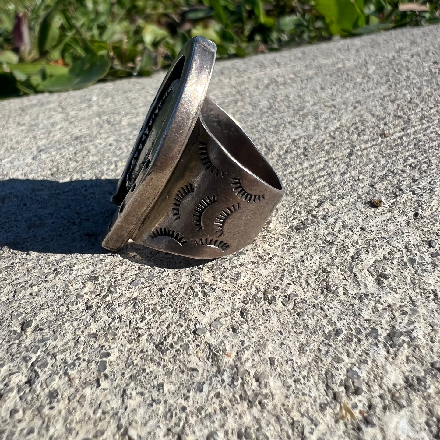 1920’s Sterling Silver Old Pawn Horseshoe Ring