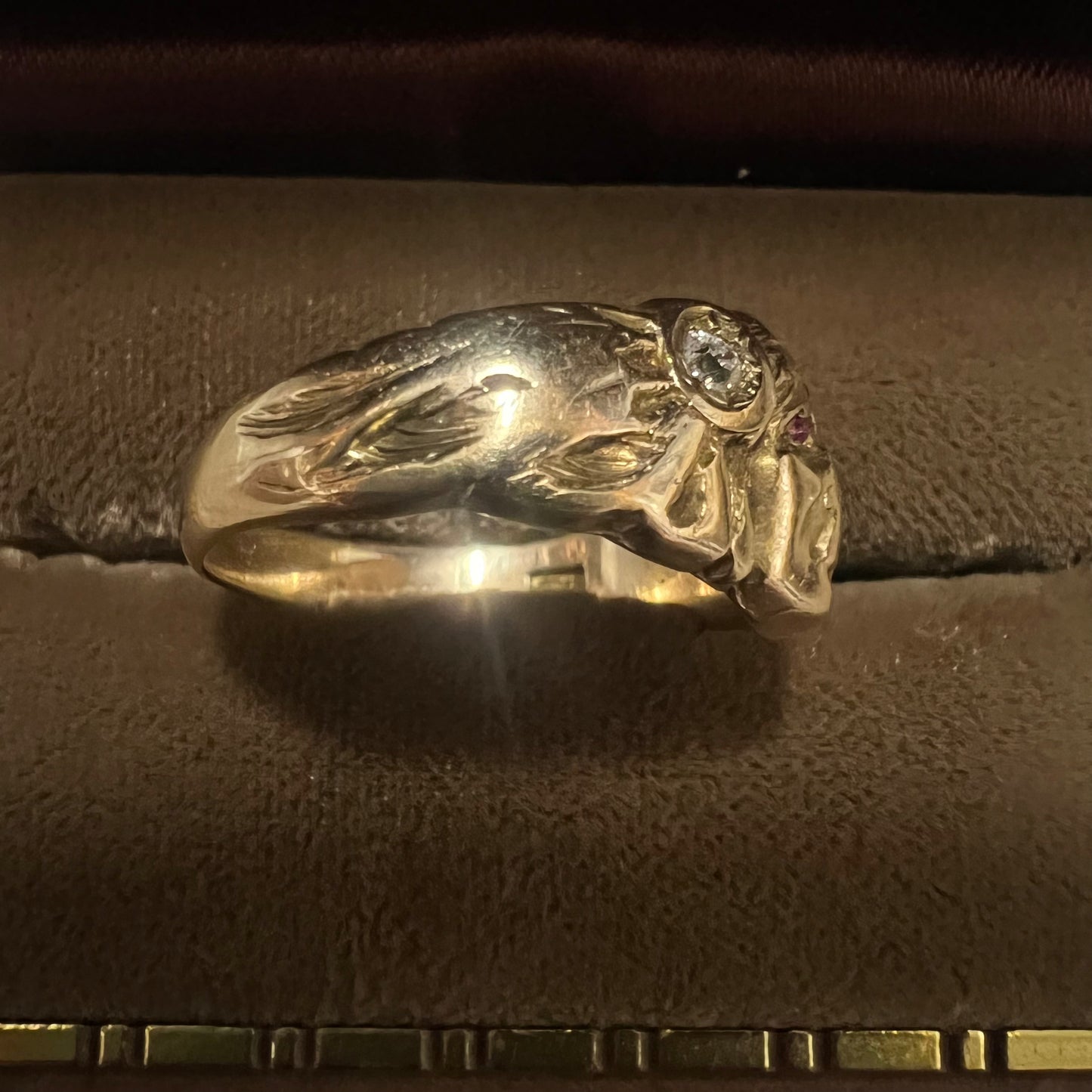 Art Nouveau 14k Apache Warrior Ring By Larter And Sons (9)