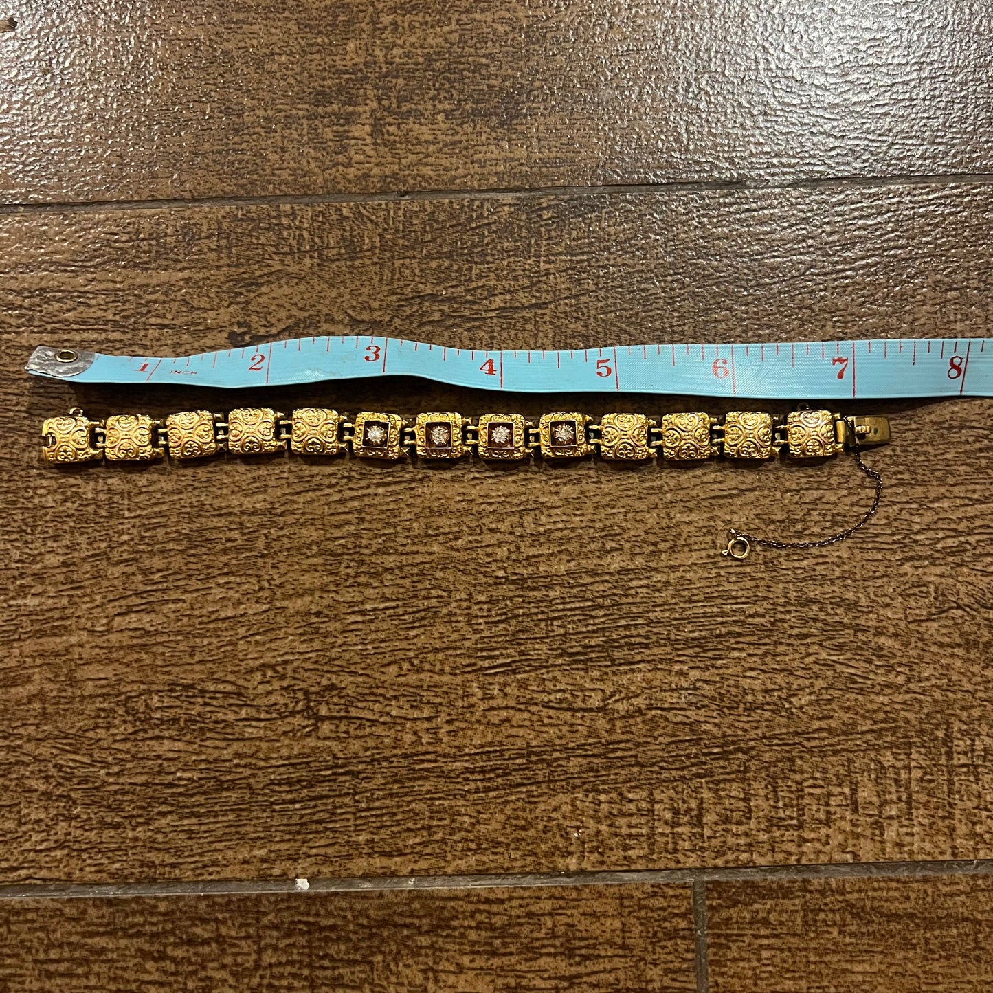 Victorian 14k Old Mine Cut Natural Diamond Bracelet