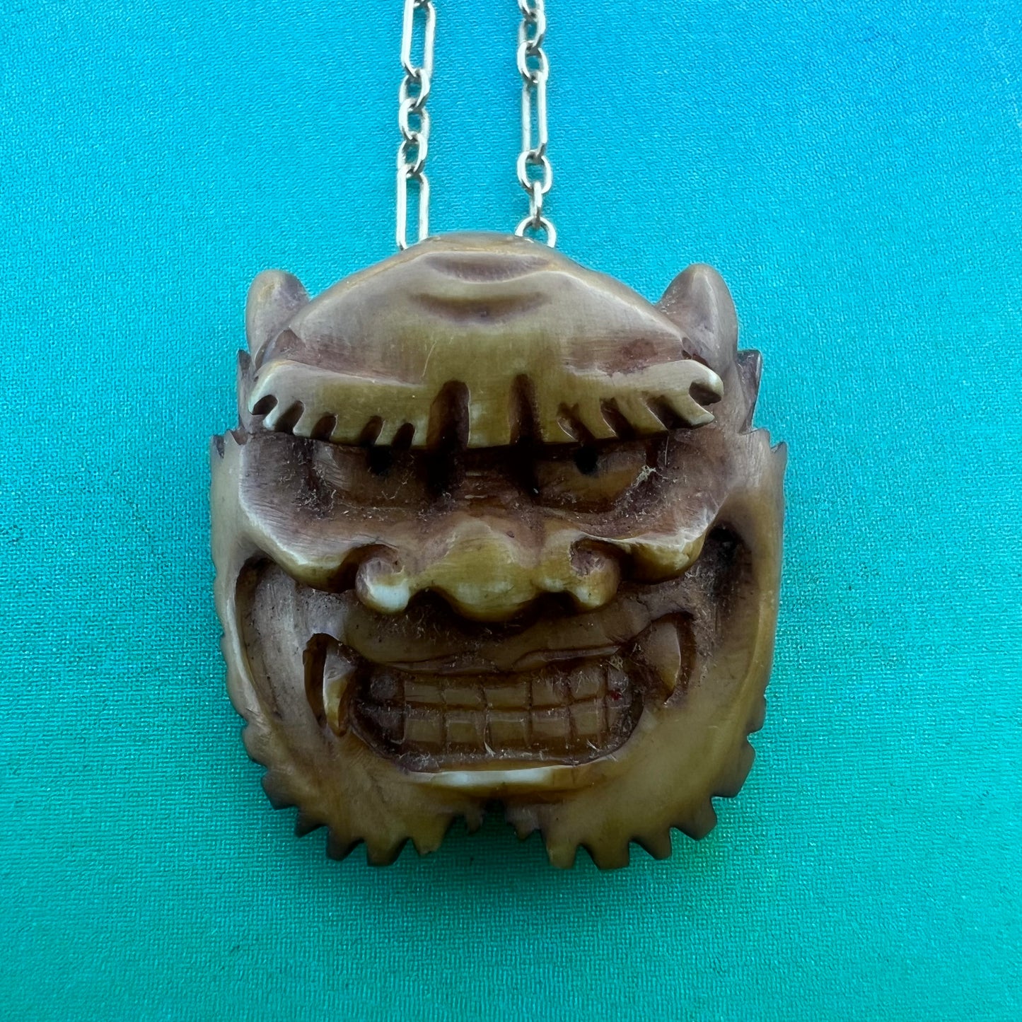 17th/18th Century Japanese Netsuke Pendant With 14k Necklace