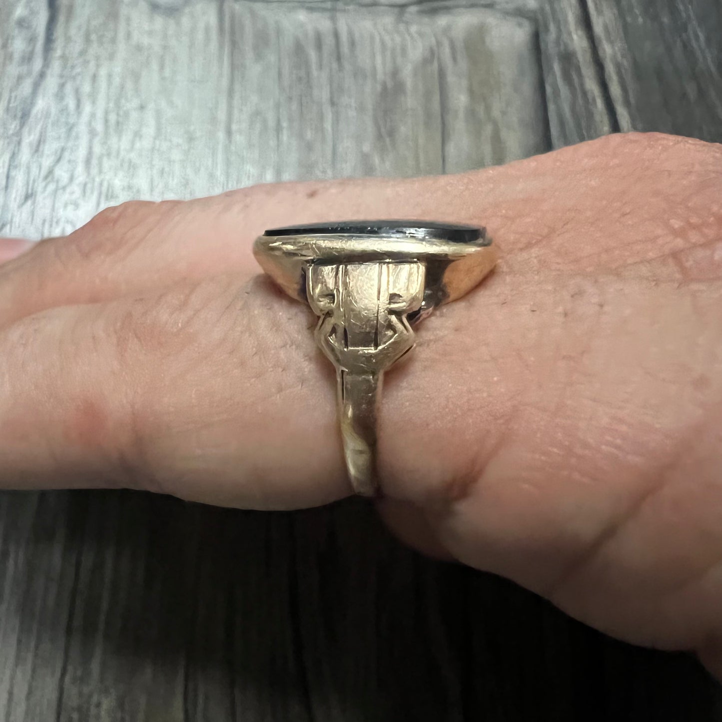 1930’s 14k Black Onyx Signet Ring