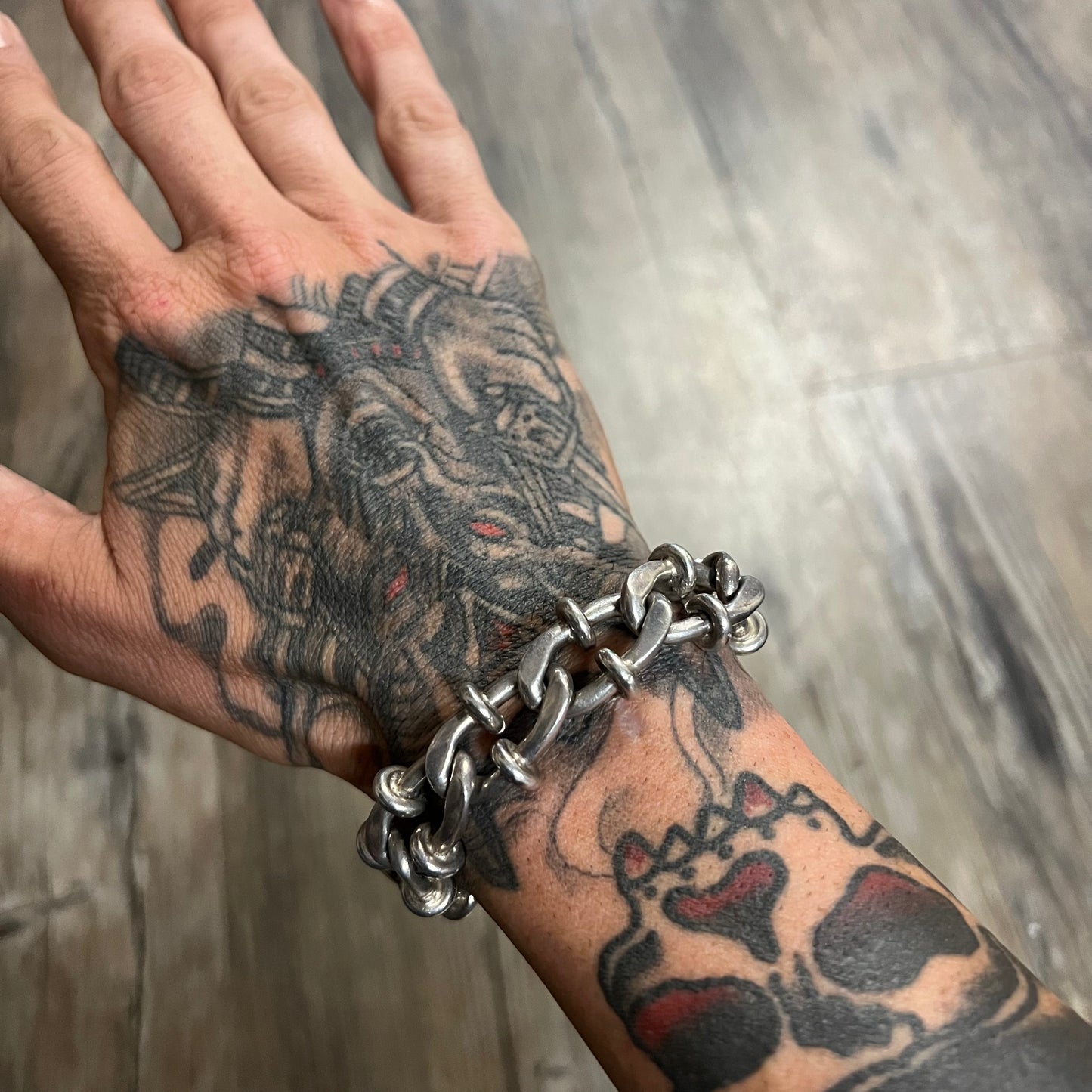 Vintage Sterling/.925 Heavyweight Chain Link Bracelet