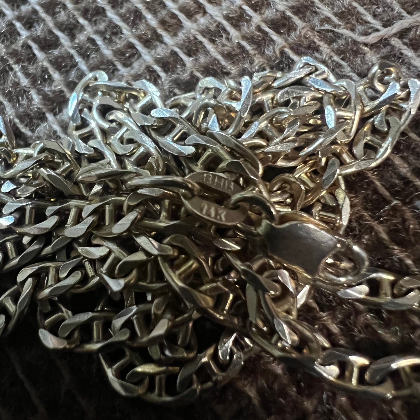 Vintage 14k Mariner Link Necklace