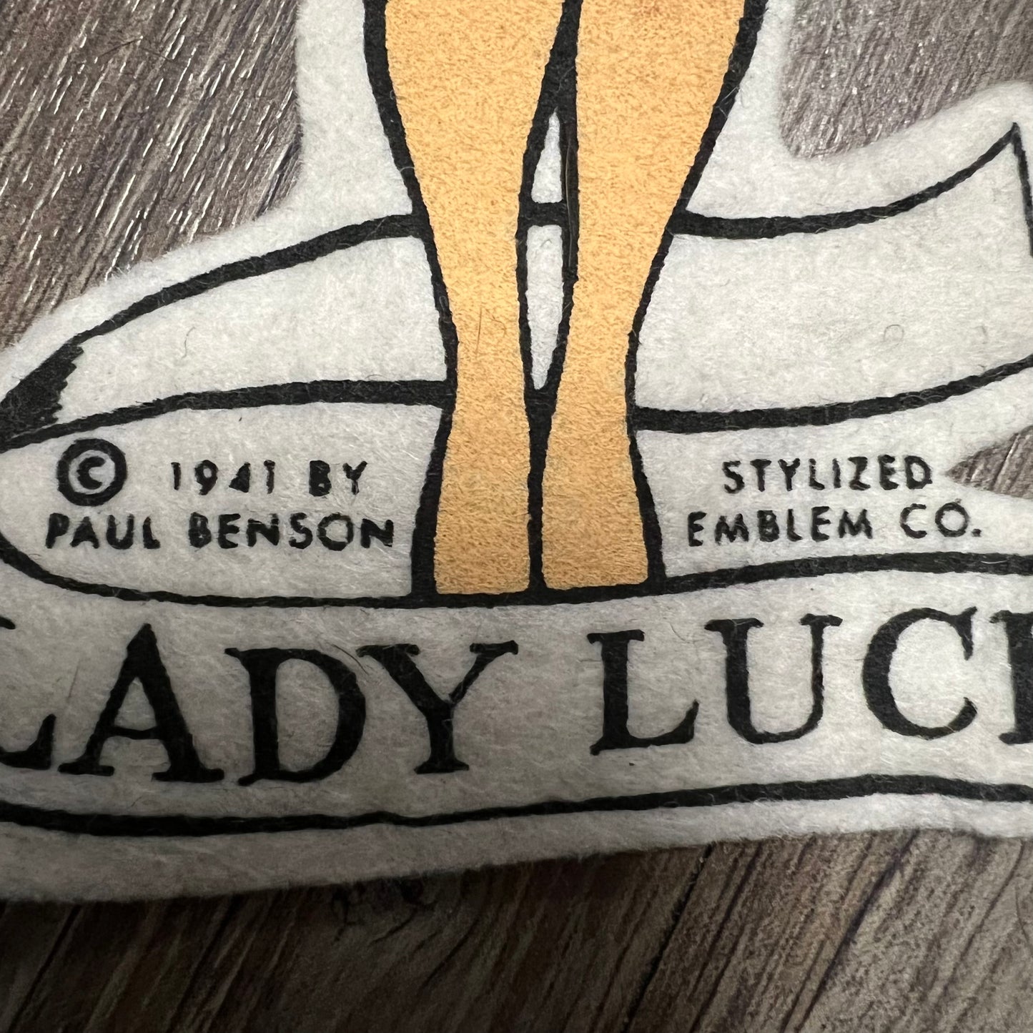 1940’s “Lady Luck” Felt Patches