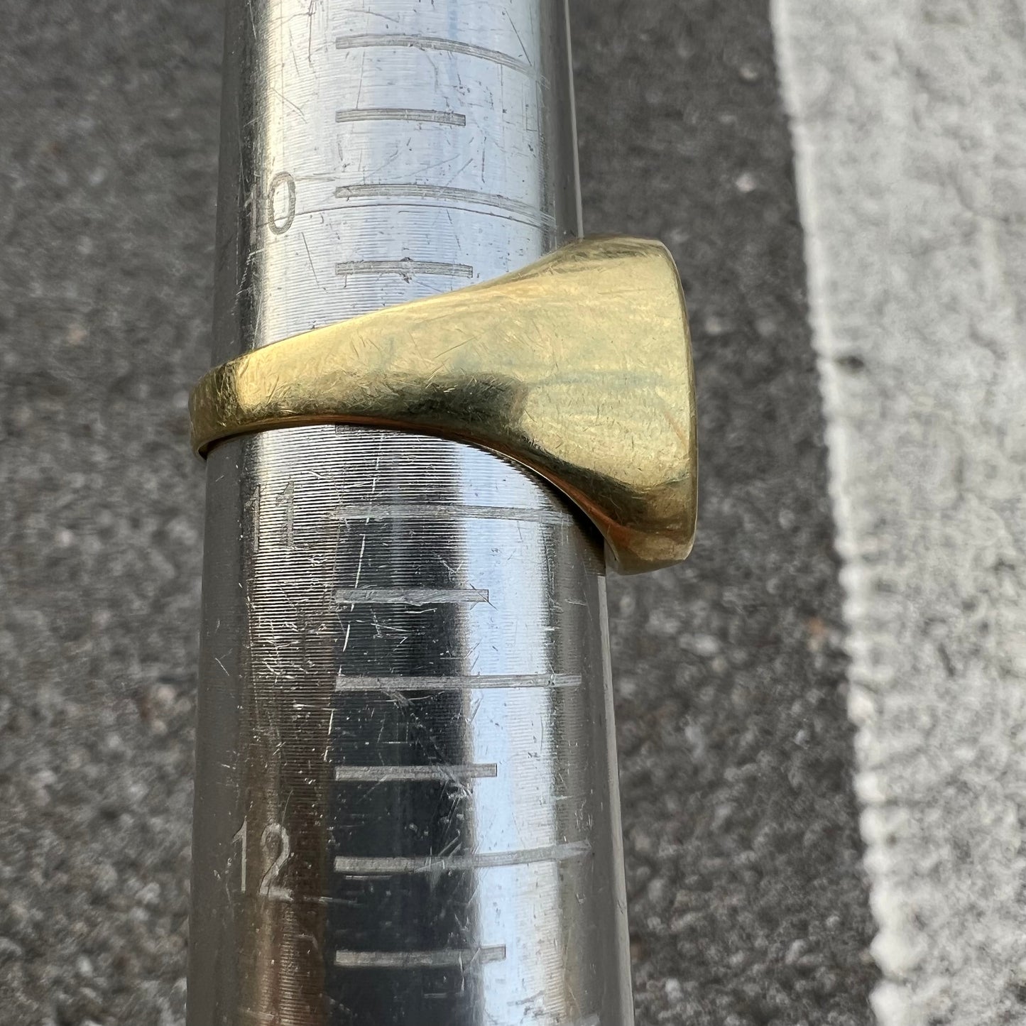 Vintage 14k Black Onyx/Inlaid Tigers Eye Signet Ring