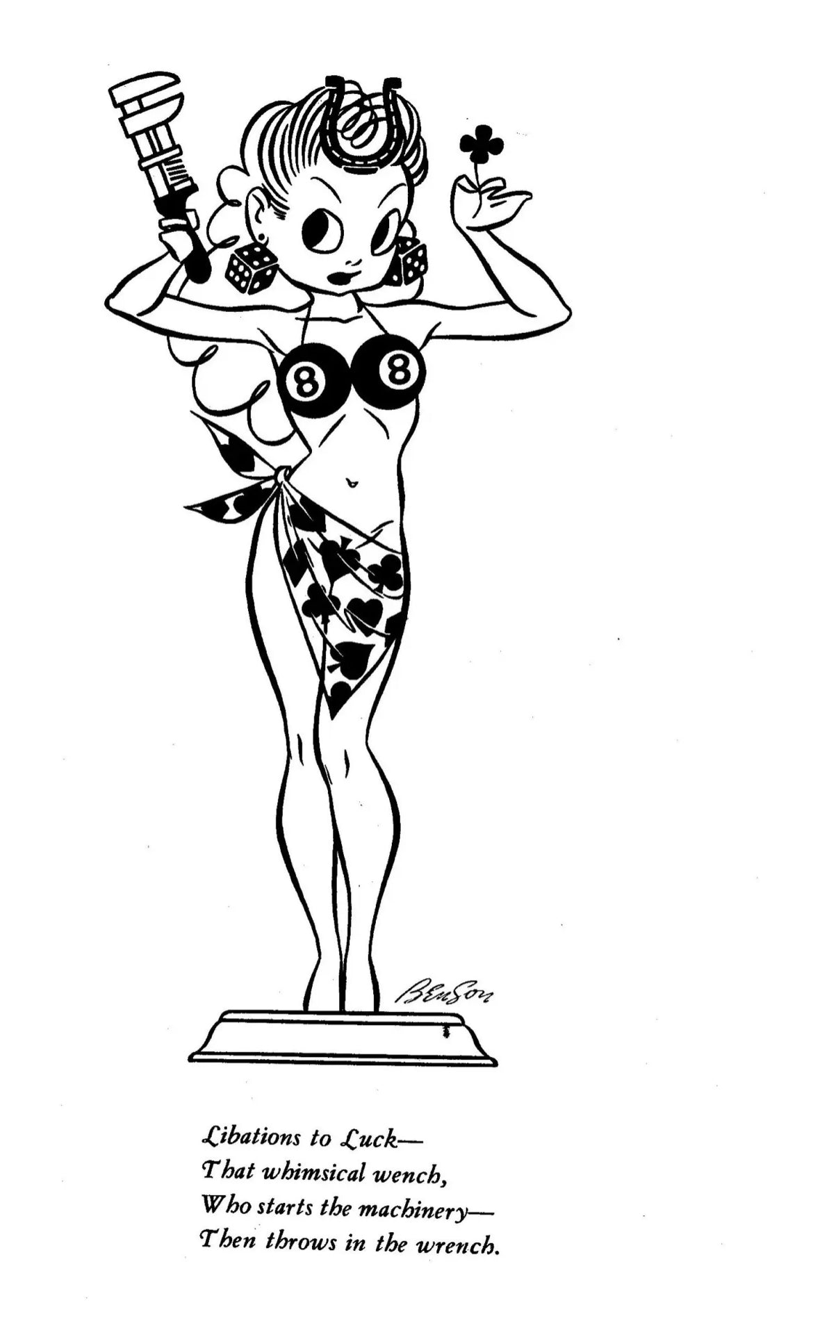 1940’s “Lady Luck” Felt Patches