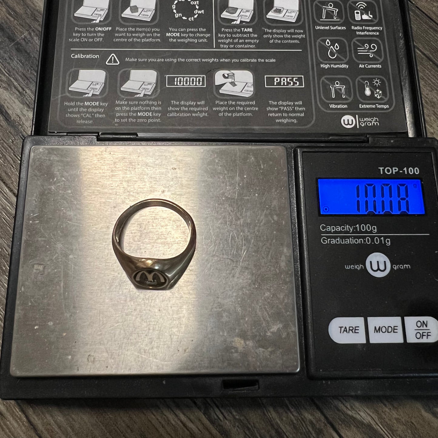 1980’s 14k McDonald’s Service Award Ring