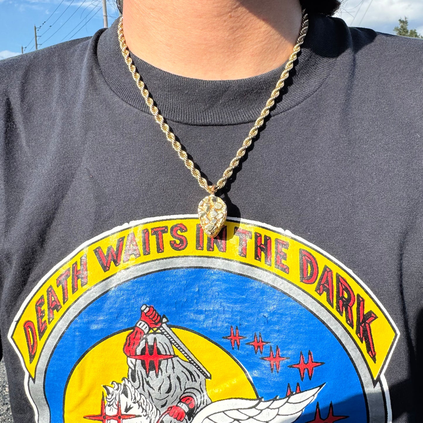 Vintage Solid 14k Yellow Gold Nugget Jewelers Loupe