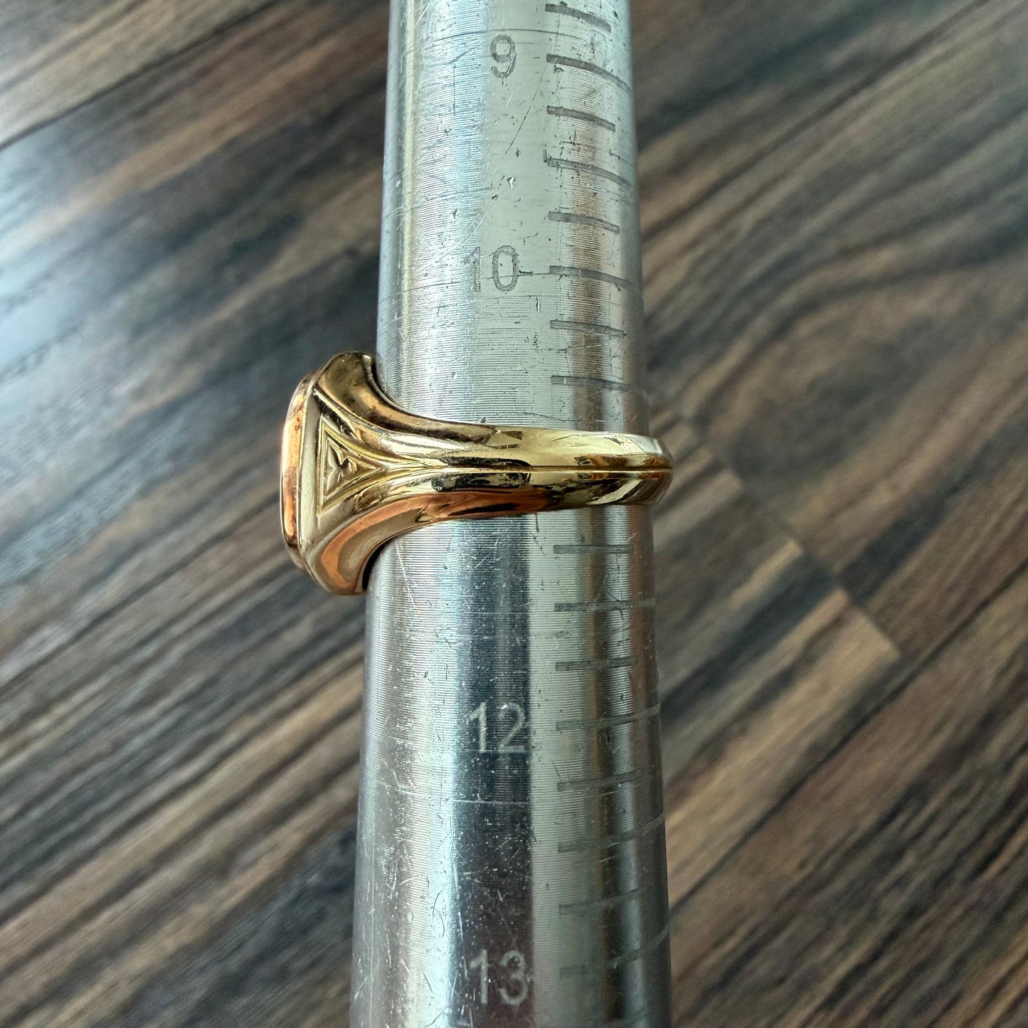 1930’s Solid 14k Yellow Gold Hermes Carved Carnelian Intaglio Signet Ring (11)