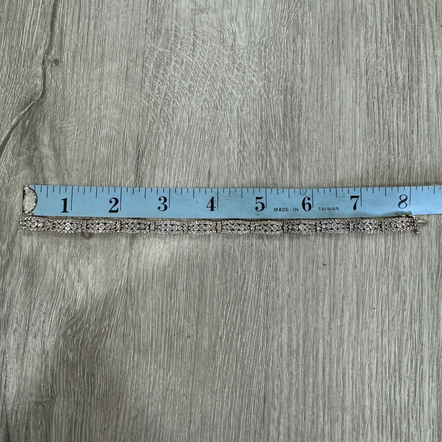 Vintage Heavyweight 14k Gold 3.6ctw Natural Diamond Bracelet (8”)