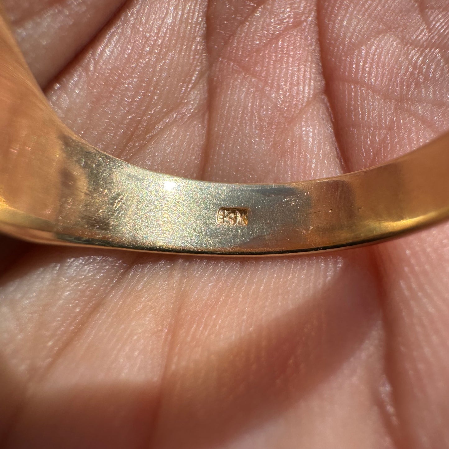 1960’s Avant-Garde 14k Gold .50ct Natural Diamond Modernist Ring (10)