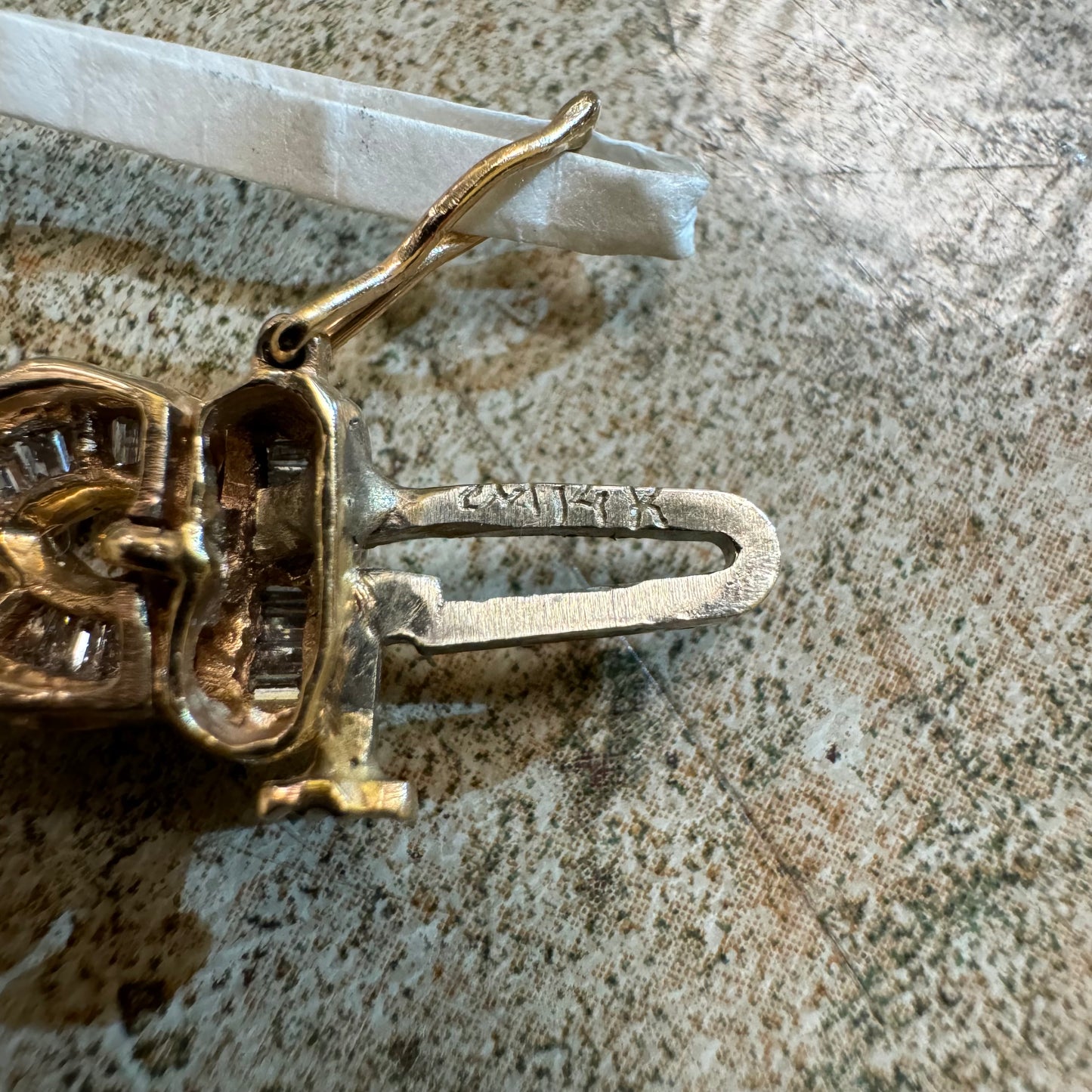 Brand New 4.0ctw Natural Baguette Diamond 14k Yellow Gold Infinity Link Bracelet (7.75”)