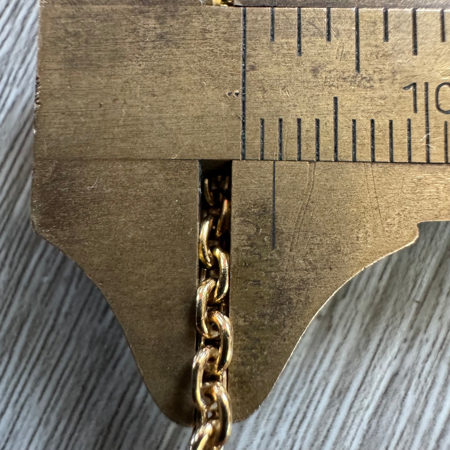 Vintage Solid 14k Yellow Gold Bismarck Link Necklace (20.25”)