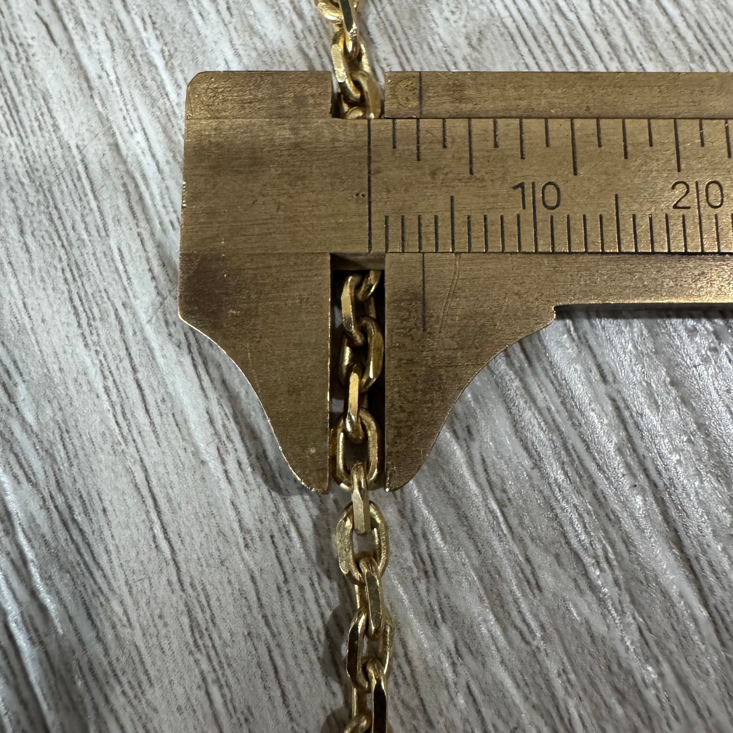 Solid 14k Yellow Gold Knife Edged “Biker Chain” Anchor Link Necklace (24”)