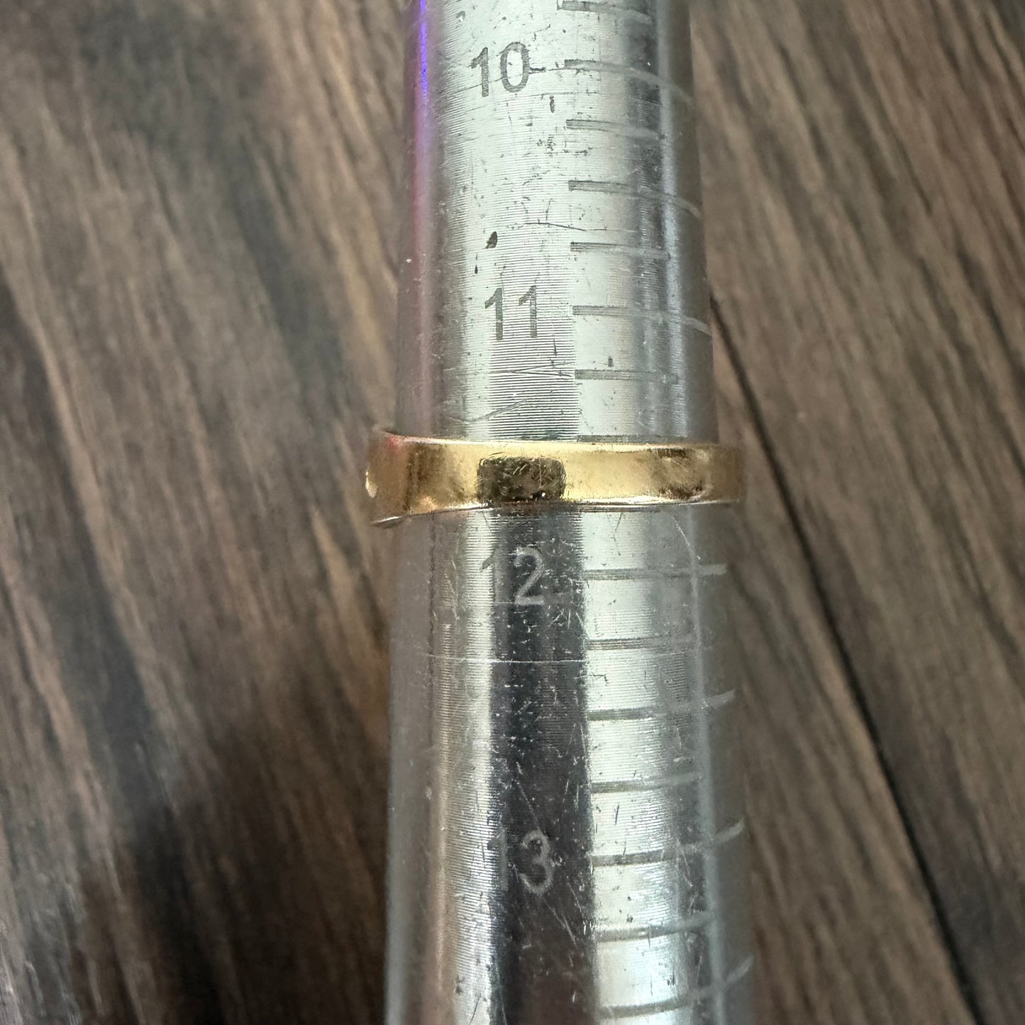 Vintage Solid 14k Yellow Gold .85ct Natural Old Euro Cut Diamond Solitaire Nugget Ring (11.5)