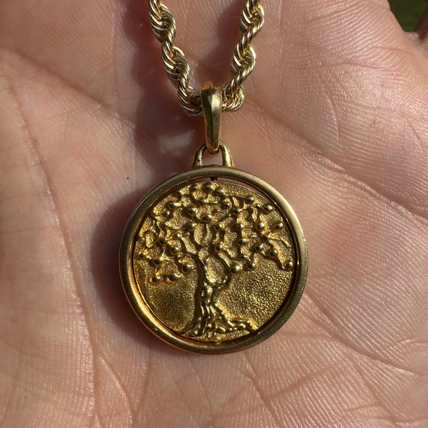 David Yurman Solid 18k Yellow Gold “Life And Death Duality Amulet” Pendant