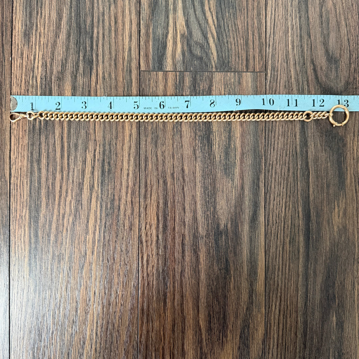 Antique Russian Hallmarked Solid 14k Gold Heavyweight Watch Chain (13.15”)
