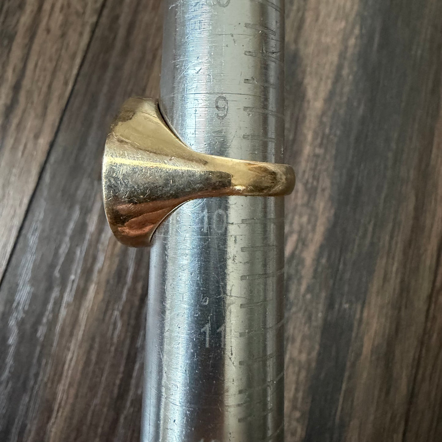 Vintage Bezel Set Solid 14k Yellow Gold 1887 $5 Liberty Coin Ring